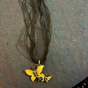 SOLD| y2k butterfly necklace